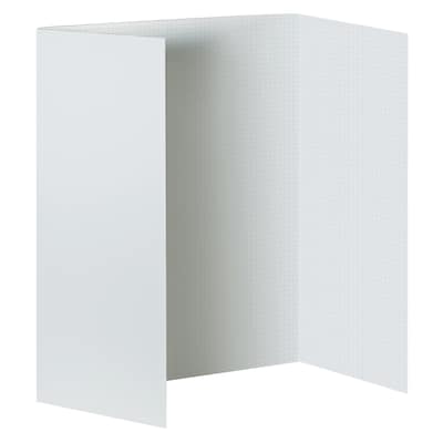 Pacon Fade-Away Trifold 36in x 48in Presentation Board, White (PAC3887)
