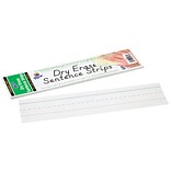 Pacon® Dry Erase Sentence Strips, 3 x 12, Ruled, White, 30/Pack