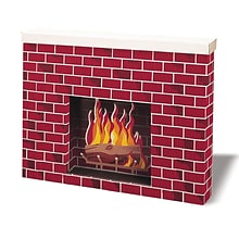 Pacon Corobuff Corrugated Fireplace, 7 x 30 x 38, Red Brick (PAC53080)