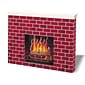 Pacon Corobuff Corrugated Fireplace, 7" x 30" x 38", Red Brick (PAC53080)