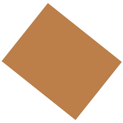 Pacon® Coated Poster Board, Brown, 22 x 28, 25 Sheets (PAC53931)