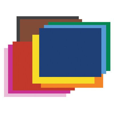 Peacock® 4-Ply Railroad Poster Board, 22” x 28”, Assorted, 100 Sheets