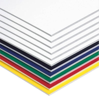 Pacon Foam Board, 20 x 30, Assorted Colors, 10/Pack (PAC5554)