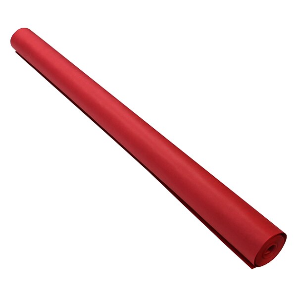 Pacon Rainbow Colored Kraft Duo-Finish Paper Roll, 36 x 100, Flame Red (PAC66061)