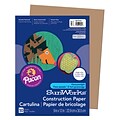 Pacon® SunWorks® Groundwood Construction Paper, Light Brown, 9(W) x 12(L), 50 Sheets