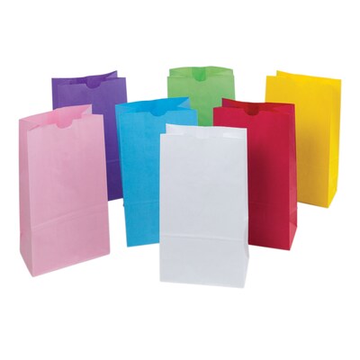 Pacon® Rainbow® 11" x 6" Colored Craft Paper Bag, Pastel Color