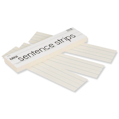 Pacon® Manila Mini Tagboard Sentence Strip, 12(L) x 3(W), 100/PK, 6 PK/BD