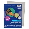 Pacon® SunWorks® Groundwood Construction Paper, Gray, 9(W) x 12(L), 50 Sheets