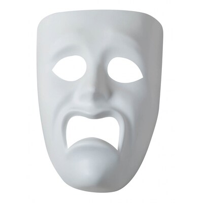 Pacon Plastic Mask Sad Face Ages 5+, 3 Count Per Order (PACAC4210)