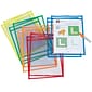 Pacon Dry Erase Pockets, Assorted Colors, Pack of 10 (PACAC9869)