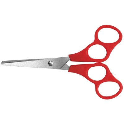 Westcott® 5 Stainless Steel Kids Scissors, Blunt Tip, Red (ACM13301)