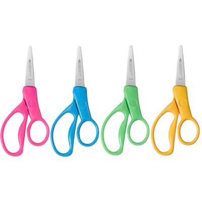 Westcott Kids Scissors, 5 Pointed, Assorted 12 Pack