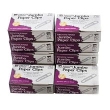 Charles Leonard Jumbo Gem Paper Clips, 100/Box (CHL301E)