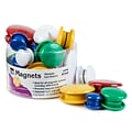 Charles Leonard Round Magnets, Assorted Sizes & Colors, 6 Tubs of 30 (CHL35930)