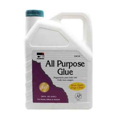 Charles Leonard All Purpose Glue, White, 1 Gallon (CHL38128)
