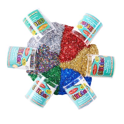 CHL41006 Glitter Set Multicolor, 3?4 oz. 6/pkg