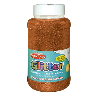 Creative Arts CHL41165 Glitter 1lb Can Orange