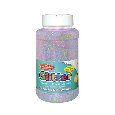 Charles Leonard Creative Arts Glitter, 1 lb. Can, Iridescent (CHL41175)