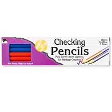 Charles Leonard Checking Wooden Pencil, No. 2 Medium Lead, 12/Pack, 6 Pack/Bundle