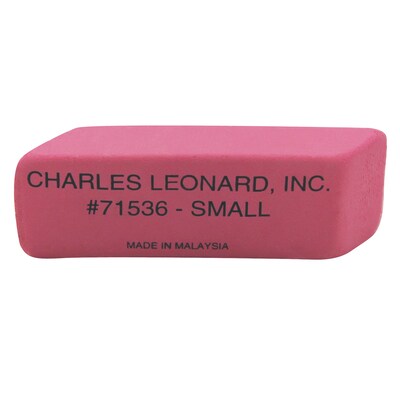 Charles Leonard Small Natural Wedge Eraser, Pink