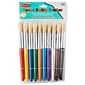Charles Leonard Round Paint Brushes With Stubby Assorted Handle, 7 1/2, 10/Set