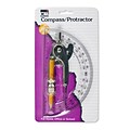 Charles Leonard Compass/Protractor, 6 Inch (CHL80960)