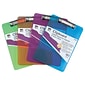 Charles Leonard Plastic Letter Size Clipboard, Assorted Colors , 4/Bundle (CHL89770)