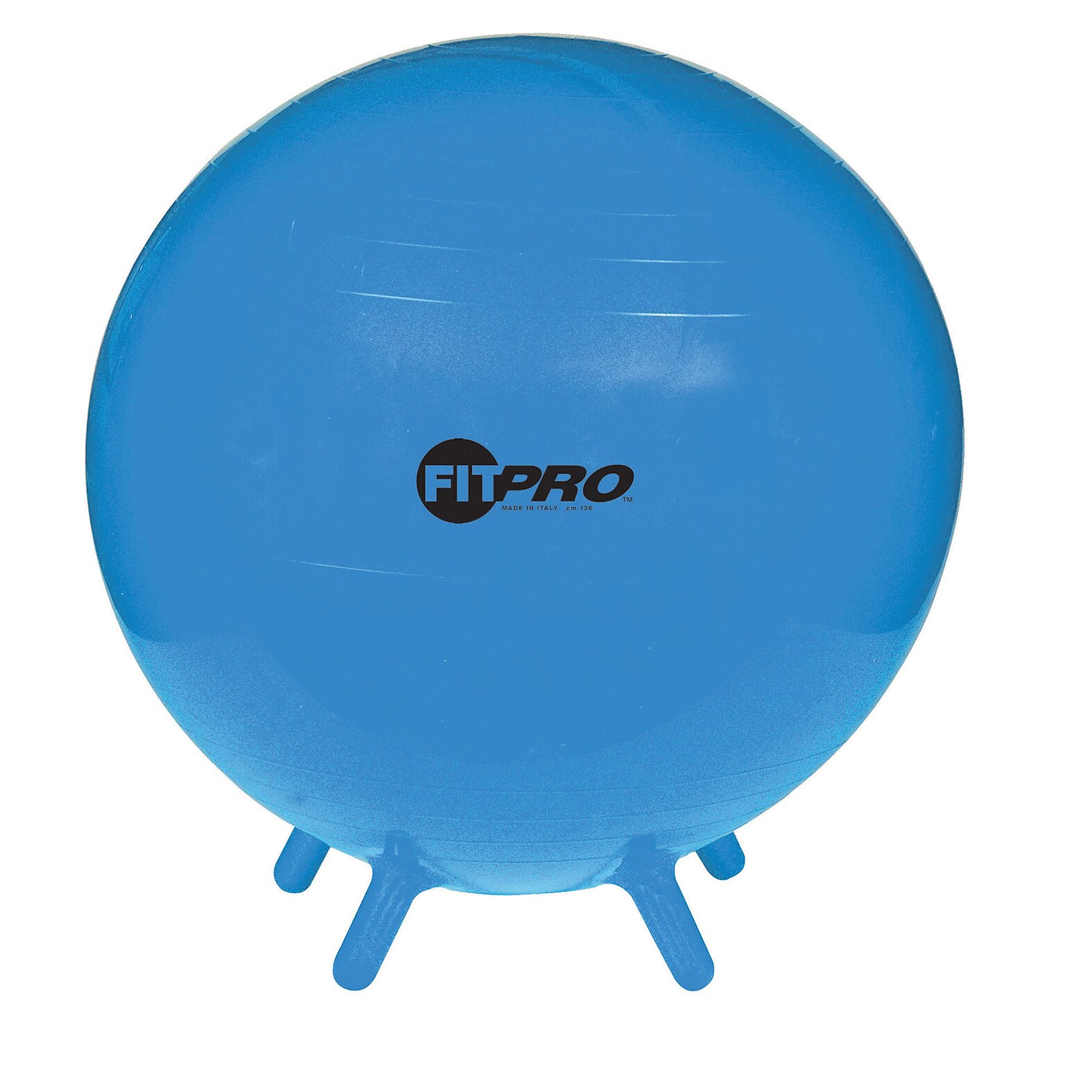 Champion Sports FitPro Ball with Stability Legs Rubber 53cm Balance Ball, Blue (CHSBL55)