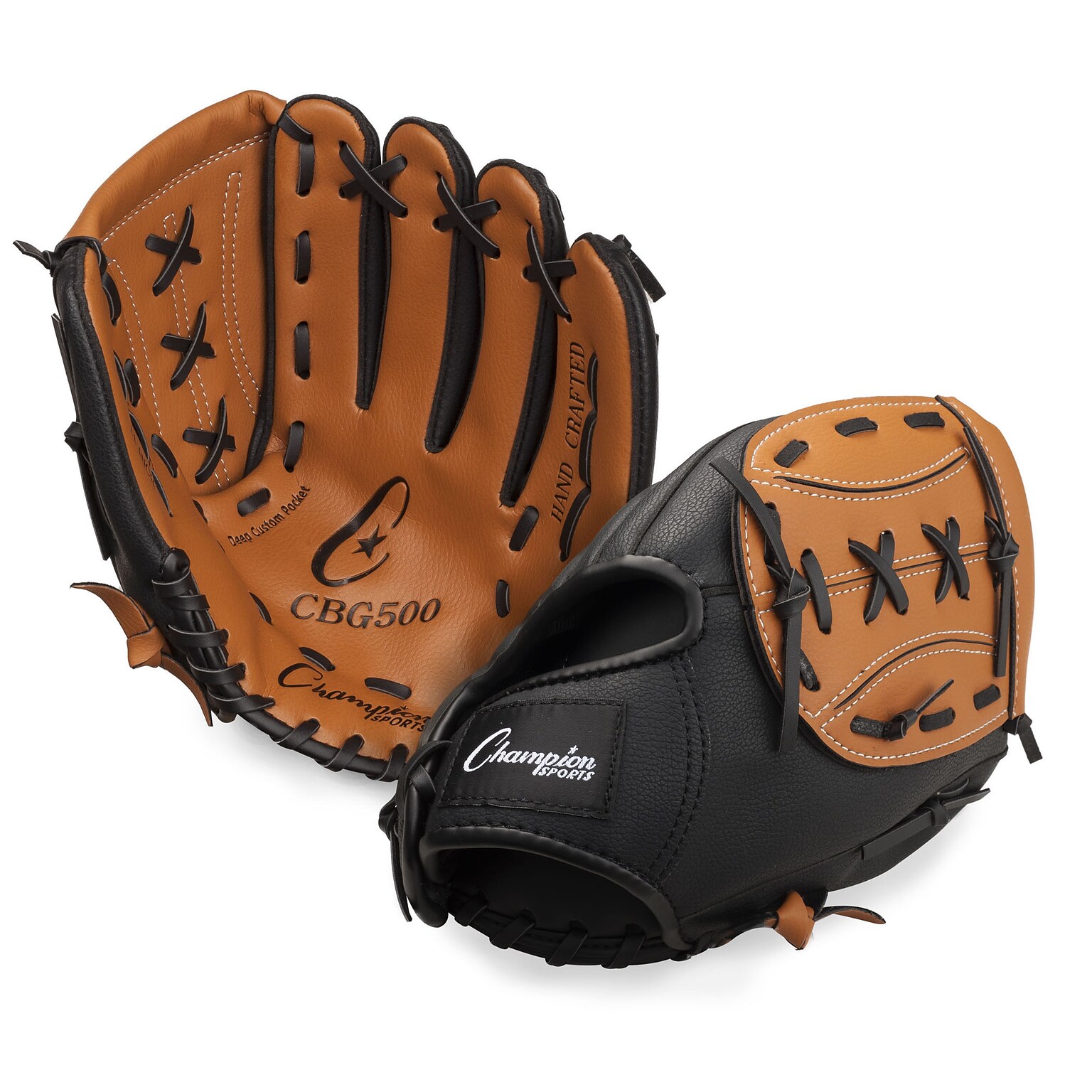 Champion Sports 11” Baseball/Softball Leather/Vinyl Glove (CHSCBG500)