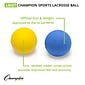 Champion Sports Lacrosse Ball Set, Set of 6 Balls (CHSLBSET)