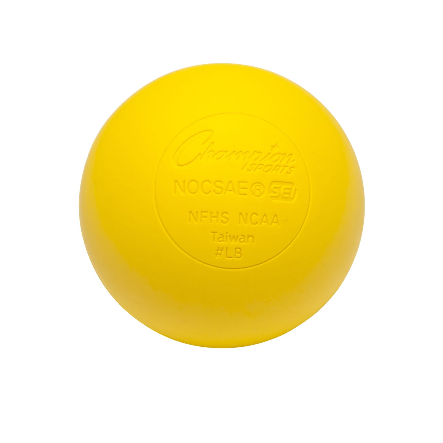 Champion Sports NOCSAE Lacrosse Yellow Balls, 12 Balls Per Set (CHSLBY)