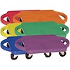Champion Sports Plastic Standard Scooter Set with Handles, Assorted, 6/Set (CHSPGHSET)