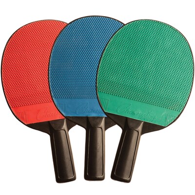 Champion Sports Plastic / Rubber Table Tennis Paddle, 6 Paddles (CHSPN4)