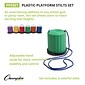 Champion Sports® Plastic Platform Stilt, Assorted, 6/Pack
