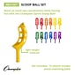 Champion Sports Plastic Scoop Ball Set, Assorted Colors, 18/Set (CHSSBS1SET)