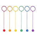 Champion Sports Plastic Swing Ball Set, Assorted Colors, 6/Set (CHSSBSET)