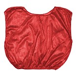 Champion Sports Adult Nylon Micro Mesh Scrimmage Vest. Red, Set of 12 (CHSSVMRD)