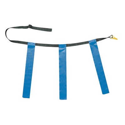 Champion Sports Triple Flag Youth Football Set, Blue, 12/Pack (CHSTFFYBL)