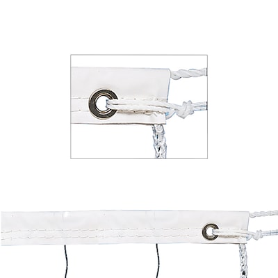 Champion Sports 2MM Vinyl Volleyball Net. White (CHSVN2B)