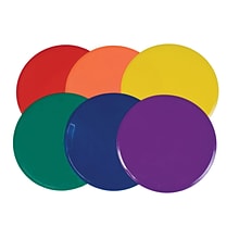 Champion Sports Vinyl Extra Large Poly Spot Marker Set, Assorted Colors, 6/Set (CHSXLMSPSET)