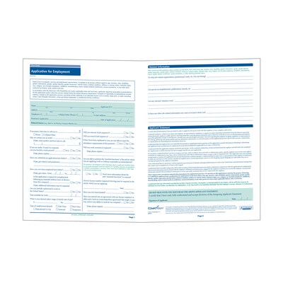 ComplyRight™ Connecticut Job Application, Pack of 50 (A2179CT)