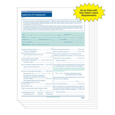 ComplyRight™ Connecticut Job Application, Pack of 50 (A2179CT)