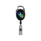 Custom Black Badge Reel With Carabiner