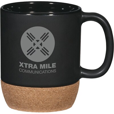 Custom Cork Base Ceramic Mug 14oz