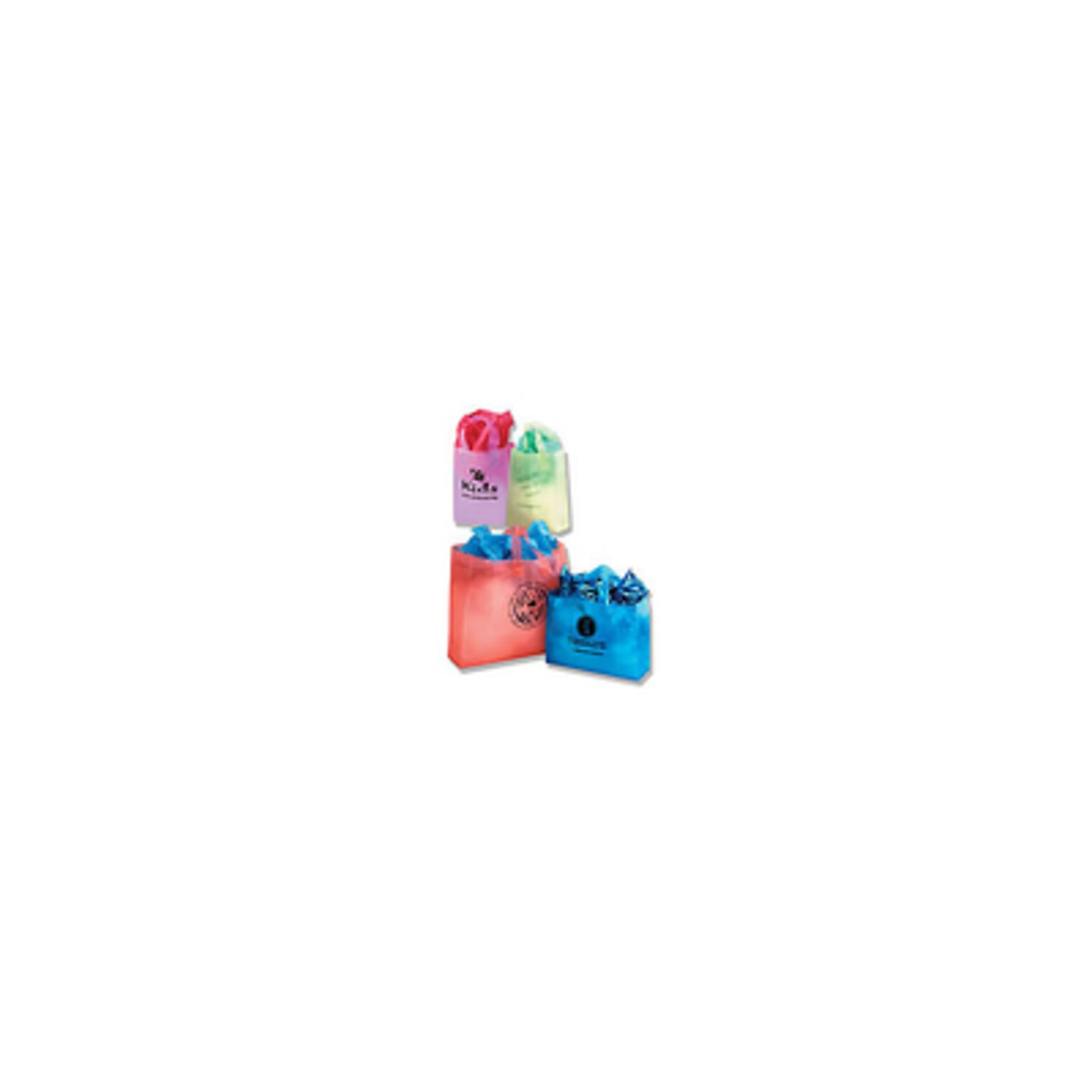 Custom Frosted Tradeshow Bag; 8x11x4, (QLSEU1601)