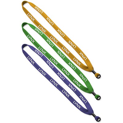 Custom Polyester Shoelace Lanyard 5/8