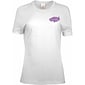 Custom Screen Printed Ladies 100% Cotton White T-Shirt