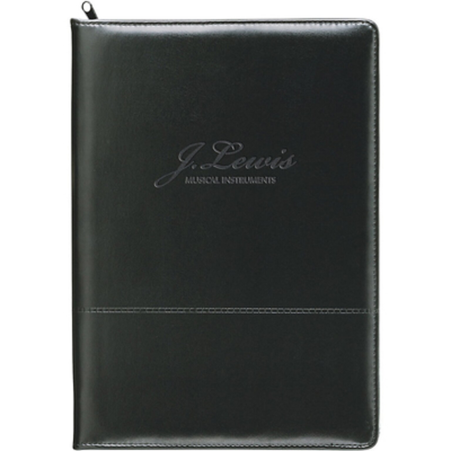 Custom Script Zippered Padfolio