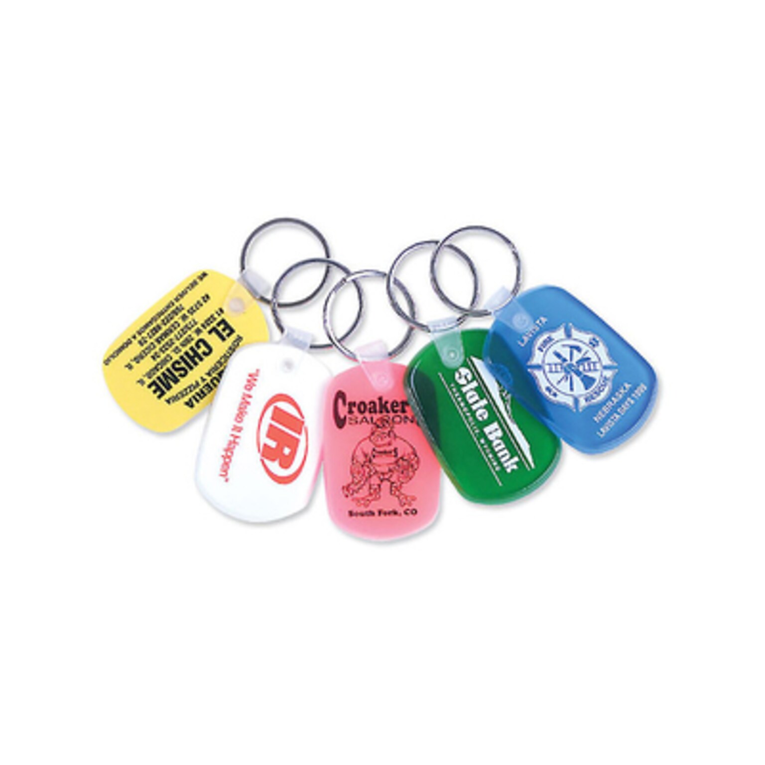 Custom Soft Touch Key Tag Standard Shape