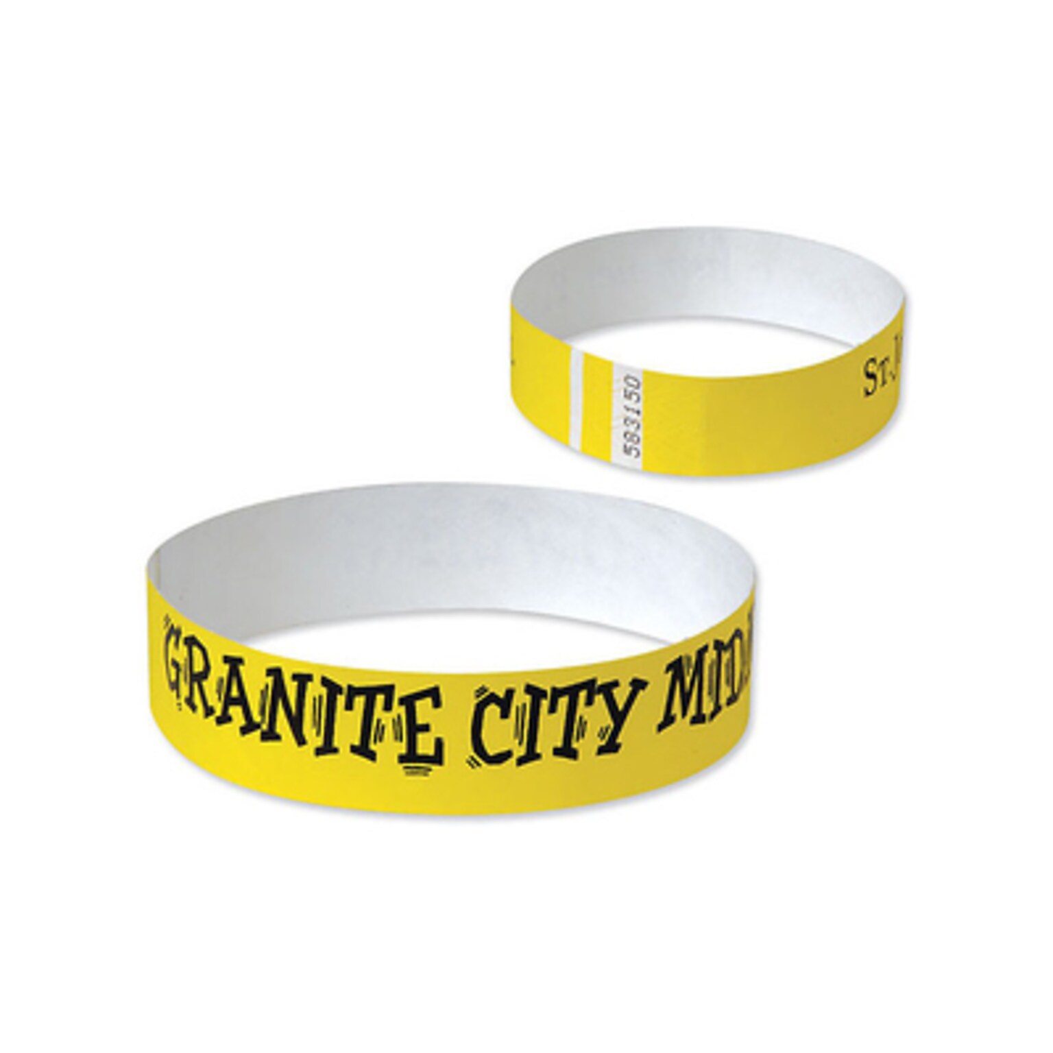 Custom Tyvek Wristband 1 Inch Width